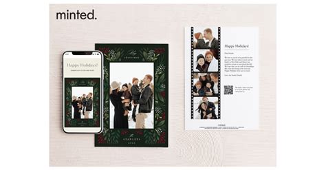 minted christmas cards|Minted Launches New Multimedia.
